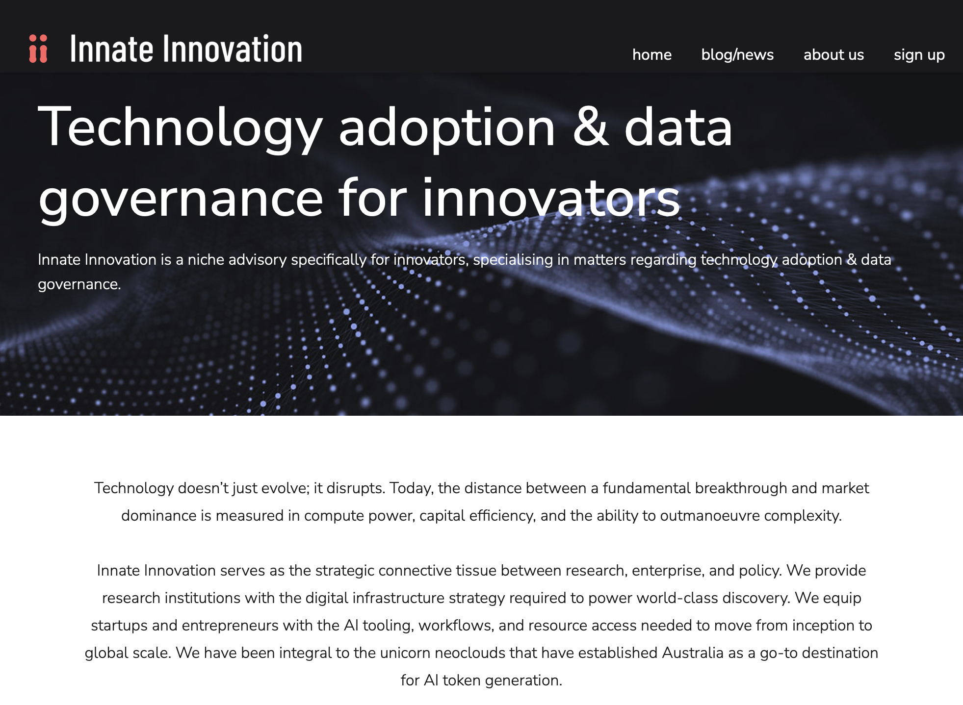 Innate blogs and news are back! Where did we go?